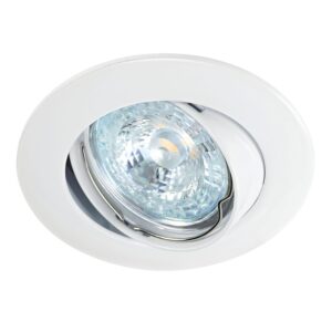 Spot orientable encastré Lunar blanc GU10 sans lampe - Aric - 550523