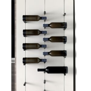 Système de rangement bouteille PIN - finition Titane - SALICE - 611122