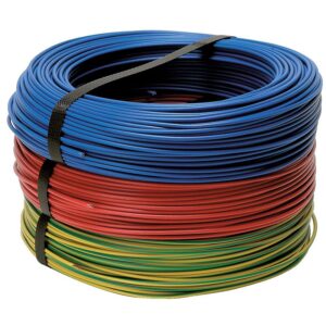 Fil rigide HO7V-U 2,5 vert/jaune en couronne de 100 mètres - - 352465