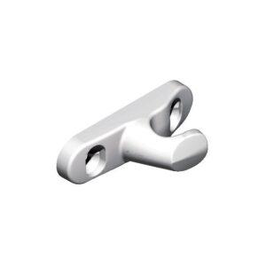 Gâche à retour en aluminium pour levier Diez gris aluminium 9006 - LA CROISÉE DS - 460524
