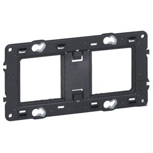 Support pour fixation à vis Batibox montage horizontal/vertical pour 2 postes 4/5 modules - Legrand - 357890