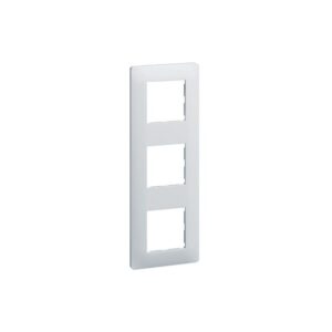 Plaque blanche 3 postes Essensya - Hager - 624219