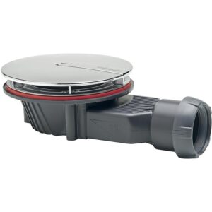 Bonde de douche extra-plate en ABS Slim + - Wirquin Pro - 625200