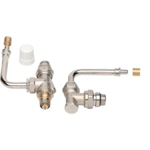 Kit hydrocâblé 75 mm HC-RE RA-IN équerre inversé + RLV-S pour PER 12 mm à glisser avec coude orientable - DANFOSS - 126366