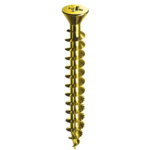 Vis à bois aggloméré tête fraisée empreinte Pozidriv acier zingué bichromaté pour charnières piano 3x15mm boites de 1000 p - SPAX - 588946