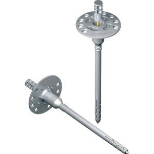 Chevilles d'isolation TFIX-8M avec clou métallique et tête surmoulée plastique 8x135 mm, boîte de 200 chevilles - RAWL - 128983