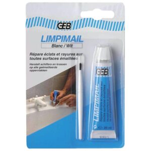 Pâte de rénovation Limpimail coloris blanc tube de 20 ml - GEB - 793270