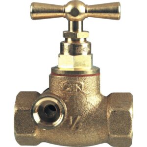 Robinet d'arrêt laiton F/F avec purge 15x21 - GRK - 750032