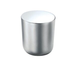 Bouton zamak rond Mini 8161 - 25 mm - finition chromé mat -  - 110476