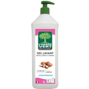 Gel lavant mains, corps, cheveux, bidon de 1 litre - Arbre vert - 517735