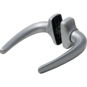 Béquille double pour porte aluminium Horus Midi entraxe 43 mm ép. 57-70 mm finition blanc ral 9010 - FAPIM - 266233