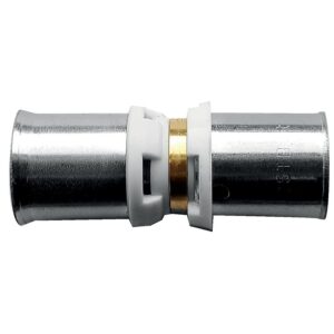 Raccord passerelle à sertir multicouche diamètre 16 vers tuyau PER diamètre 12 - THERMACOME - 122292