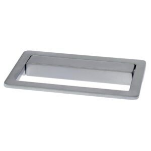 Poignée zamak finition chromé mat - 90 x 50 mm, entraxe 64 mm - Up 3281 - METAKOR - 350624