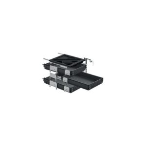 Kit de caisson 3 tiroirs sortie totale, Silent System, 392 x 530, noir - HETTICH - 635804