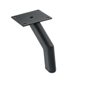 Pied de meuble en acier Stomp - hauteur 120 mm - platine 85 x 85 mm - finition noir mat - SYNERCIA - 622120
