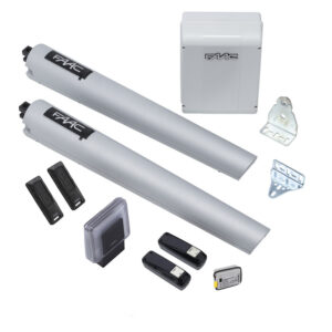 Automatisme pour portail battant Handy kit intégral à vérin 418 en 24 volts - FAAC - 693651