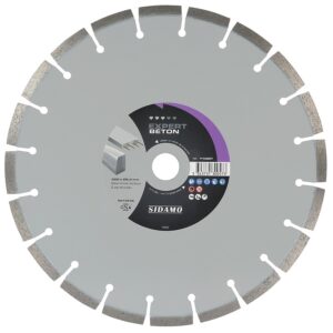 Disques diamants jante segmentée matériaux de construction Expert Béton diamètre 300 mm, épaisseur 2,8mm, alésage 25,4mm - SIDAMO - 565524