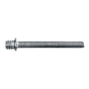 Pattes à vis métaux RAMUSSEN acier zingué 7x150 et filetage métrique diamètre 5mm longueur 50mm boîte de 100 pièces - LEGALLAIS - 278665