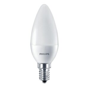Lampe LED flamme B38 E14 7 W 806 lm 2700°K dépoli - Philips - 336359