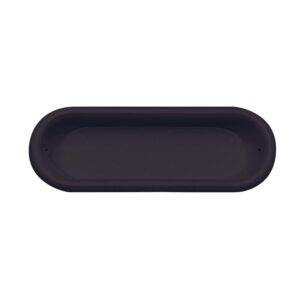 Poignée cuvette ovale plastique noir - 82 x 23 mm - CADAP - 623709