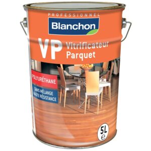 Vitrificateur parquet VP mono-composant à base de résine polyuréthane, souple et résistant, finition cire naturelle 5l - BLANCHON - 646087