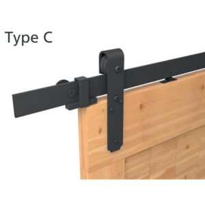 Garniture Roc-Design - Monture C - porte jusqu'à 80 kg - noir - porte bois - MANTION - 169136