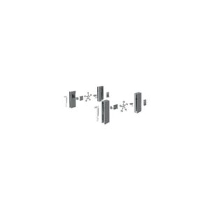Adaptateur design side hauteur 144 anthracite kit - HETTICH - 526401