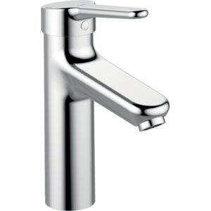 Mitigeur de lavabo version "grande" à poignée pleine sans tirette ni vidage Okyris Pro CH3 (5 l/min) - chromé - PORCHER - 629763