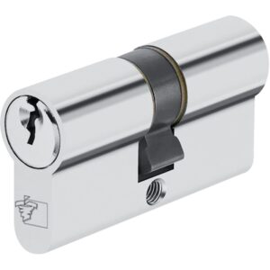 Cylindre double varié type Sentinelle pour appartement ouverture centrale laiton nickelé 3 clés 30 x 30 - LEGALLAIS - 502671