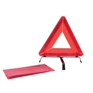 Triangle de sécurité réfléchissant Norme ECE R27 avec sac de de transport longueur 440mm largeur 390mm hauteur 440 mm - VISO - 101509