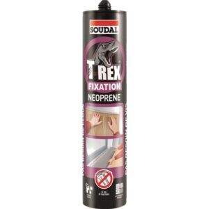Colle néoprène T-Rex, couleur jaune cartouche de 310ml - SOUDAL - 613390
