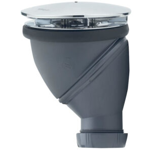 Bonde de douche multiposition D90 James dôme chromé sortie 40mm - Wirquin Pro - 534906