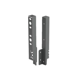Kit de raccords de paroi arrière droit / gauche hauteur 218 mm coloris anthracite pour paroi arrière bois ou alu - HETTICH - 425692