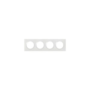 Plaque carrée dooxie 4 postes blanc - Legrand - 633396