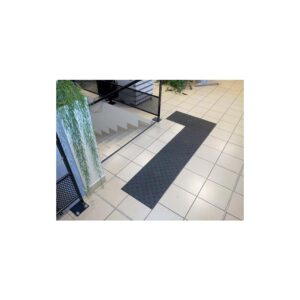 Dalles podotactiles d'éveil à la vigilance auto-adhésives intérieures Clarion - 815 x 400 mm - finition noir - LEGALLAIS - 635419