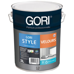 Peinture acrylique murs et plafonds Goristyle velours blanc bidon de 3L - Gori - 693389