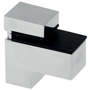 Clips tablette CIGOGNE CARRE chromé mat pour tablette d'épaisseur 6 à 22 mm - LEGALLAIS - 582044