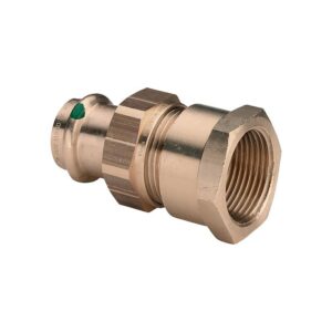 Union 3 pièces bronze CU42 taraudé 40x49 141745 - VIEGA - 719298