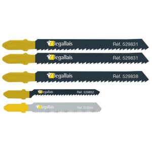 Coffret de 5 lames scies sauteuses 4 bois et 1 métal Trévors II - LEGALLAIS - 529866