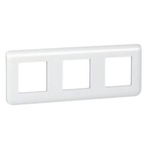 Plaque programme Mosaic 3x2 modules horizontal blanc - Legrand - 357526