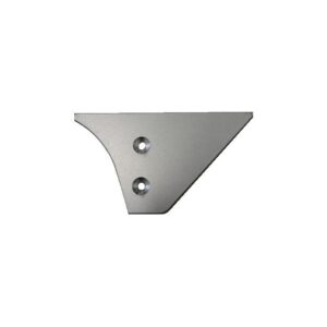 Embouts de finition pour profil porte-tablettes - paire - finition argent anodisé - aluminium - Atrius - 137202