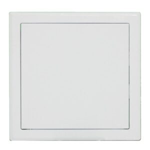 Trappe de visite en tôle acier zingué laqué blanc ouverture pousser lacher vantail décrochable 200x200mm carton 2 pièces -  - 405603