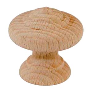 Bouton hêtre diamètre 35 mm rustique bois brut - CADAP - 575975