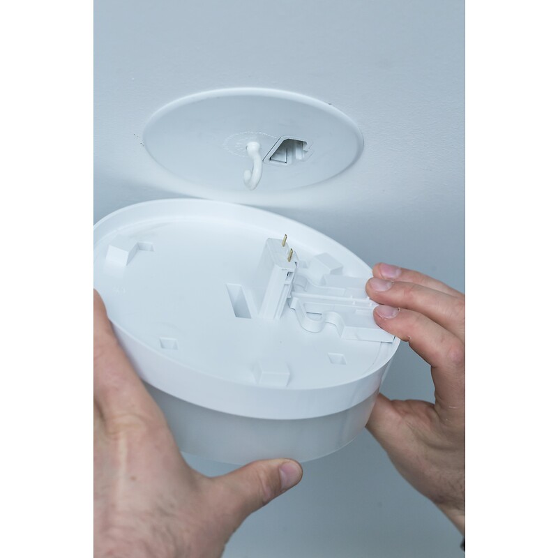 Plafonnier LED Izy Pro 800 lm 3000K avec connecteur DCL blanc - LEBENOID - 169241 – Image 2