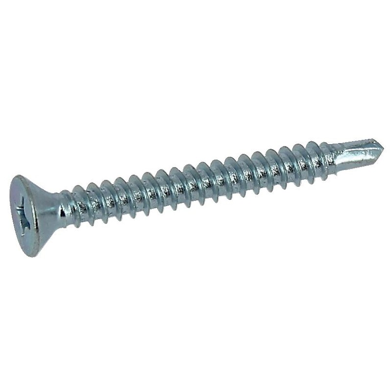 Vis autoperceuses Valdez tête fraisée empreinte Phillips acier zingué blanc entièrement filetées 4,8X50,8B250 - LEGALLAIS - 107564