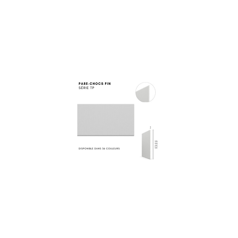 Pare-chocs mural Classic lign 200 - adhésif - longueur 4 m - hauteur 200 mm - CS France - 117826 – Image 4
