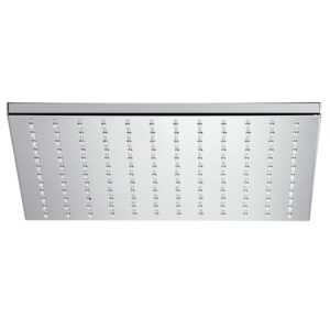 Pomme de tête ABS carrée 250x250 chromée - - 510602