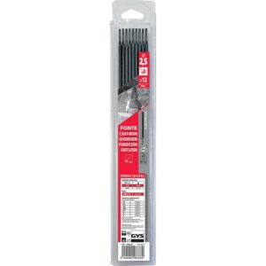 Électrodes fonte ferro nickel, diamètre 2,5 mm, longueur 350 mm, boîte de 12 pièces - GYS - 527486