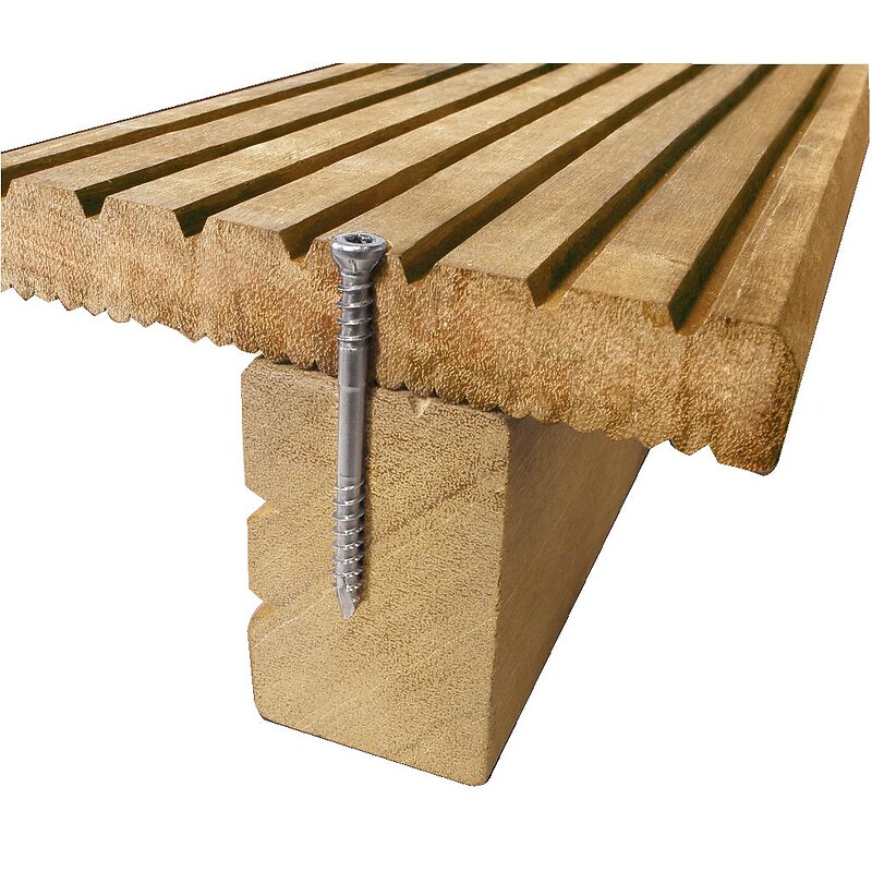 Vis terrasse bois tête cylindrique réduite double filet torx inox A4 6x50 boîte de 100 pièces - SPAX - 559973 – Image 2