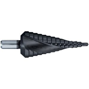 Foret conique étagé HSS + Cobalt spécial inox pour perçage Ø 4 à 12 mm - TIVOLY - 493431